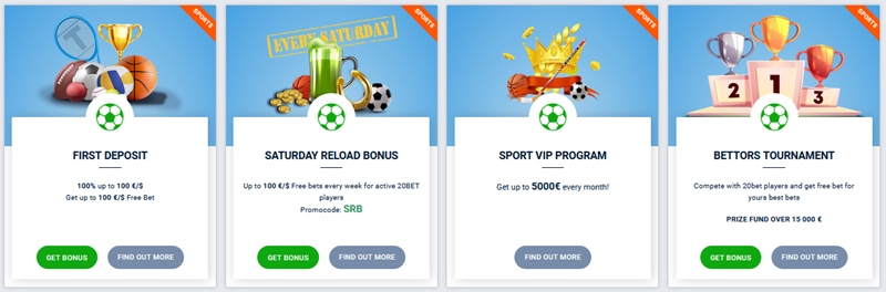 4 a felajánlott bónuszok közül