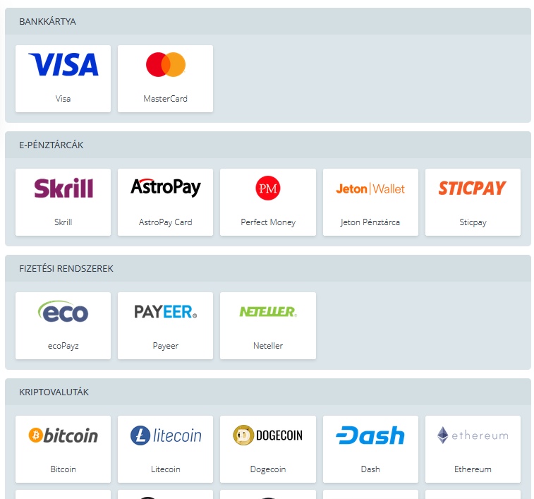 Az elvonási eszközök listája