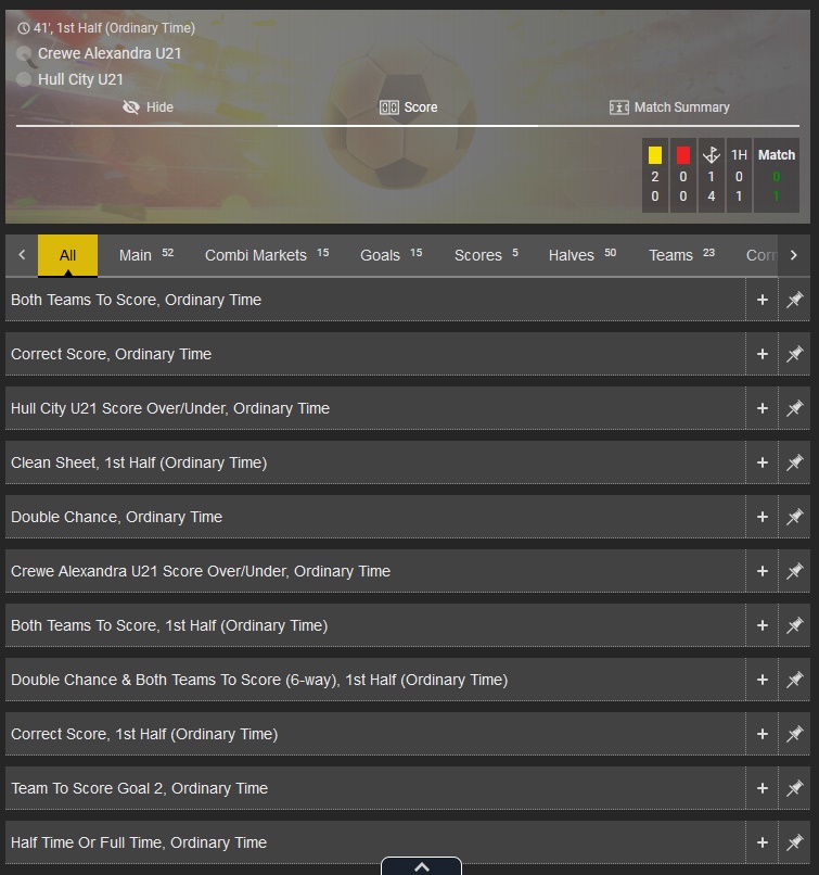 Élő sportfogadás megtekintése oldal 1